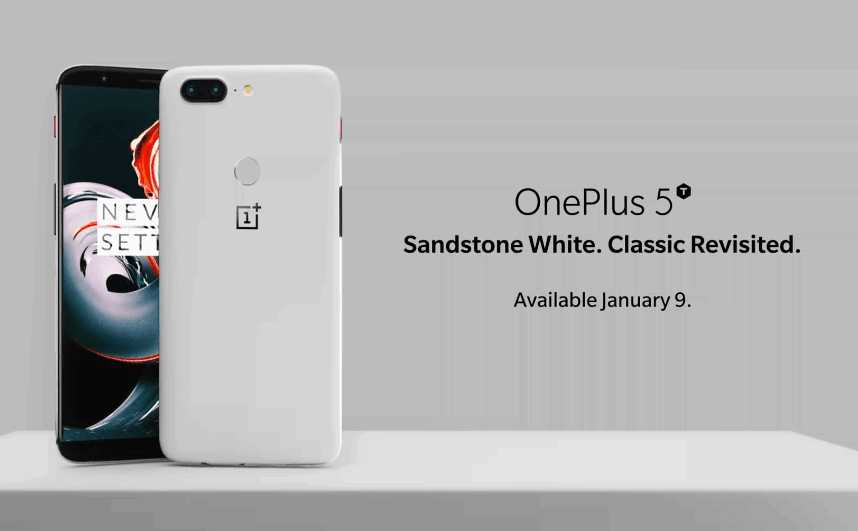 OnePlus 5T Sandstone White 1