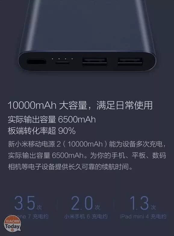 Xiaomi Mi Power Bank 2 3