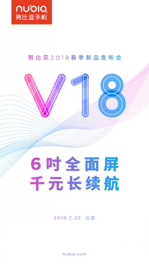 nubia v18 launch date