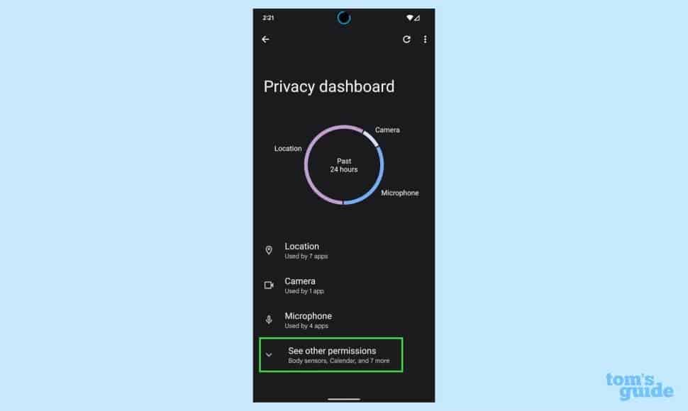 Android 12 Privacy Dashboard Access 4