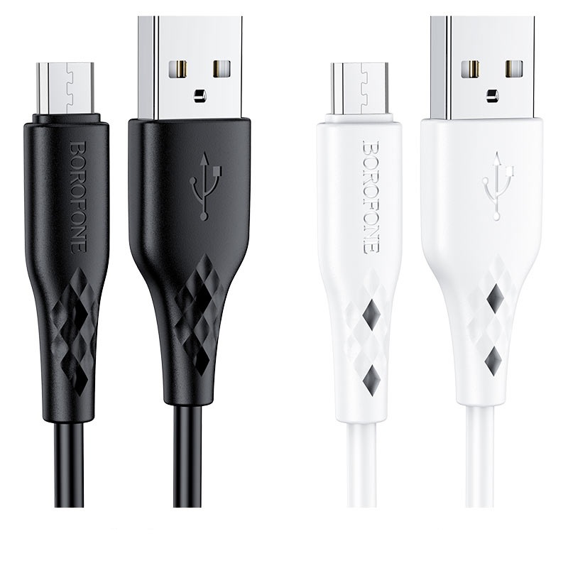 Кабель USB -> microUSB 1m BOROFONE BX48 2.4A MAX