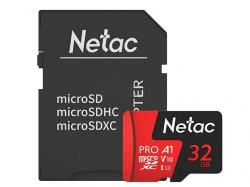 MicroSD 32GB Class 10 (с адаптером) Netac P500 Extrem Pro NT02P500PRO-032G-R