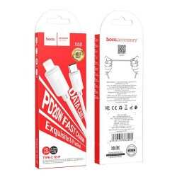Кабель Type-C -> Lightning 1m Hoco X88 PD 20W белый