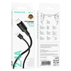 Кабель USB -> Lightning 1m BOROFONE BX111 2.4A