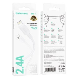 Кабель USB -> Lightning 1m BOROFONE BX111 2.4A