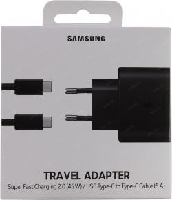 Сетевое З/У 1xType-C Samsung Travel Adapter 45W EP-TA845 + кабель Type-C