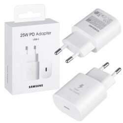 Сетевое З/У 1xType-C Sams-Design Travel Adapter 25W EP-T2510 (EP-T2510NBEGEU) белый