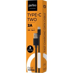 Кабель USB -> Type C 2m PERFEO