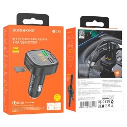 FM трансмиттер BOROFONE BC43 QC3.0 (2xUSB)