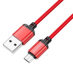 borofone bx87 charging data cable usb musb red
