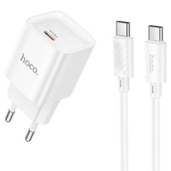 Сетевое З/У 1xType-C Hoco C146A PD20W + кабель TypeC-TypeC