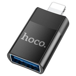 Переходник OTG USB A -> Lighting Hoco UA17