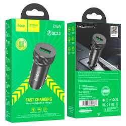 Авто З/У 1xUSB Hoco Z49A QC3.0 (без кабеля) черный