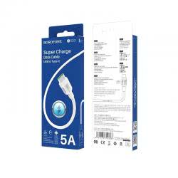 Кабель USB -> Type C 1m BOROFONE BX33 5A MAX