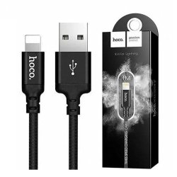 Кабель USB -> Lightning 1m HOCO X14 3A MAX коробка черный
