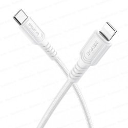 Кабель USB -> Type C 1m BOROFONE BX116 18W 3A MAX белый
