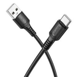 Кабель USB -> Type C 1m BOROFONE BX116 18W 3A MAX черный