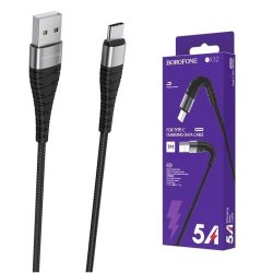 Кабель USB -> Type C 1m BOROFONE BX32 15W 3A MAX черный
