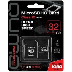 MicroSD Class 10 (с адаптером) Qumo