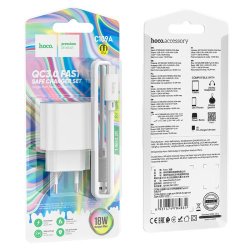 Сетевое З/У 1xUSB Hoco C109A QC3.0 18W + кабель Type-C белый