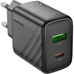 Сетевое З/У 1xUSB Hoco C111A  22.5W + кабель Type-C черный