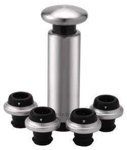 Вакуумная пробка для вина Circle Joy Vacuum Pump With 4 Stoppers Gift Set (CJ-JS05)
