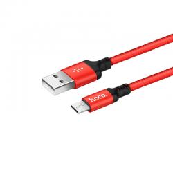 Кабель USB -> microUSB 1m HOCO X14 2.4A коробка