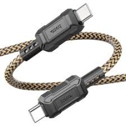 Кабель Type-C -> Type C 1m Hoco X94 60W черно-золотой