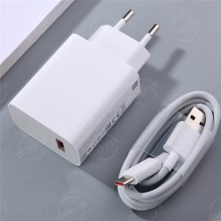 Сетевое З/У 1xUSB Xmi Mi 33W Combo Charging MDY-11-EZ + кабель Type-C