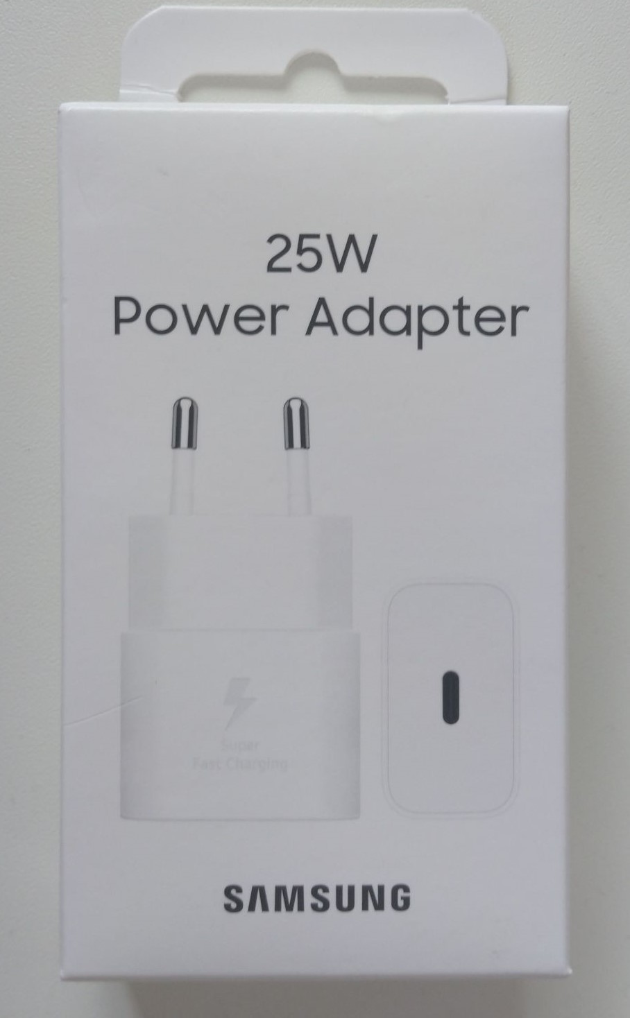 Сетевое З/У 1xType-C Sams-Design Travel Adapter 25W EP-T2510 (EP-T2510NWEGEU) белый